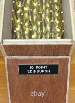 Bookbinding Brass Handle Letters Edinburgh #10 Brass Hand Type 40-Piece Set