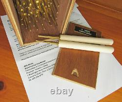 Bookbinding Brass Handle Letters Edinburgh #10 Brass Hand Type 40-Piece Set