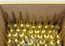 Bookbinding Brass Handle Letters Edinburgh #6 Brass Hand Type 40-Piece Boxed Set