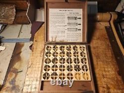 Bookbinding Brass Type 117 pc set 0.14 emboss gold leather 10 pt with case
