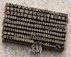 Bookbinding Brass Type set 0.12 embossing gold finishing bookbinder gilding