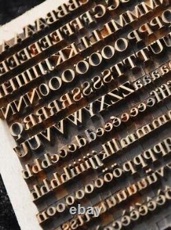 Bookbinding Brass Type set 0.24 embossing gold finishing bookbinder gilding
