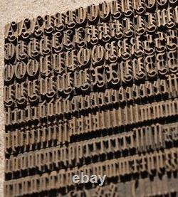 Bookbinding Brass Type set 0.31 embossing gold finishing bookbinder blackletter
