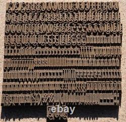 Bookbinding Brass Type set 0.31 embossing gold finishing bookbinder blackletter