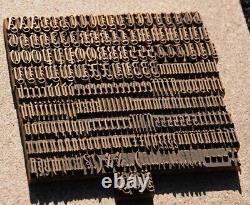 Bookbinding Brass Type set 0.31 embossing gold finishing bookbinder blackletter