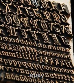 Bookbinding Brass Type set 0.39 embossing gold finishing bookbinder gilding