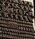 Bookbinding Brass Type Set 0.39 Embossing Gold Finishing Bookbinder Gilding