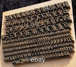 Bookbinding Brass Type set 0.39 embossing gold finishing bookbinder gilding