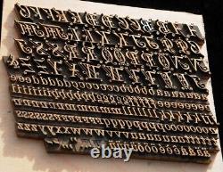 Bookbinding Brass Type set 0.39 embossing gold finishing bookbinder gilding