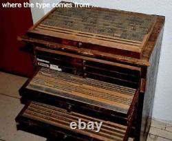 Bookbinding Brass Type set 0.57 embossing gold finishing bookbinder gilding ABC