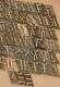 Bookbinding Brass Type Set 0.75 Embossing Gold Finishing Leather Gilding Rare