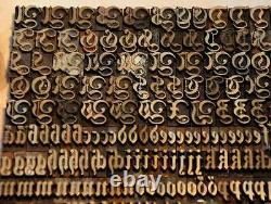 Bookbinding Brass Type set blackletter 0.39 embossing gold finishing bookbinder