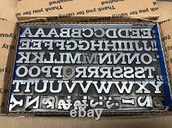 Boston Breton 60 pt. Letterpress Metal type Printers Type