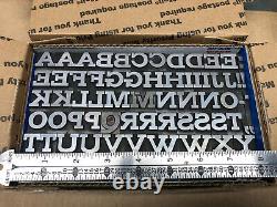 Boston Breton 60 pt. Letterpress Metal type Printers Type