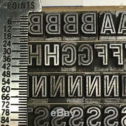 Boston Gothic 24 pt Letterpress Type Vintage Metal Lead Printing Sorts Font