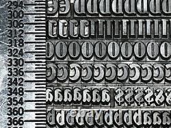 Bradley 10 pt. Letterpress Metal type Printers Type