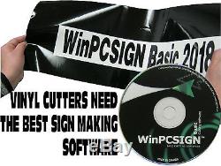 Brand new BASIC WinPCSIGN 2018 Software 600 Vinyl cutter driver. Vectorization