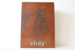 Captain Richard Bennett Lloyd Antique Copper Printing Block Letterpress