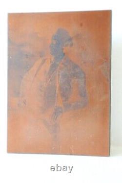 Captain Richard Bennett Lloyd Antique Copper Printing Block Letterpress