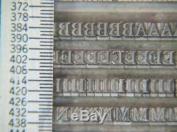 Century 10 pt. Letterpress Metal type Printers Type LARGE FONT
