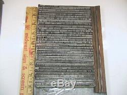 Century 10 pt. Letterpress Metal type Printers Type LARGE FONT