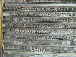 Century 10 pt. Letterpress Metal type Printers Type LARGE FONT