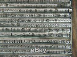 Century 10 pt. Letterpress Metal type Printers Type LARGE FONT