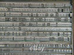 Century 10 pt. Letterpress Metal type Printers Type LARGE FONT
