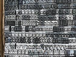 Century 18 pt. Letterpress Metal type Printers Type