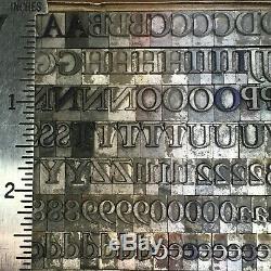 Century 30 pt Letterpress Type Vintage Metal Lead Sorts Font Fonts Print
