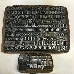 Cheltenham Bold 48 pt Letterpress Type Vintage Metal Lead Sorts Font Fonts