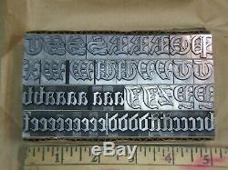 Cloister Black 48 pt. Letterpress Metal type Printers Type