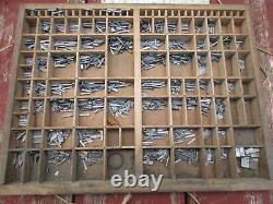 Collectible KELSEY Excelsior Type Case + Large Lot of Hard Alloy Serif Type