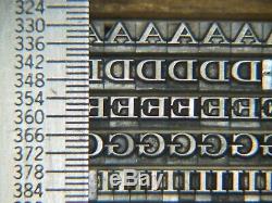 Craw Modern 10 pt. Letterpress Metal type Printers Type