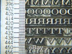 Craw Modern 10 pt. Letterpress Metal type Printers Type