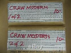 Craw Modern 10 pt. Letterpress Metal type Printers Type