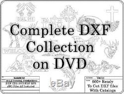 DXF CNC dxf for Plasma Router Clip Art Vector Complete DXF Collection