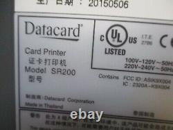 Datacard, Card Printer Sr200 Single Card Printer Part#sr200b1, Used #1