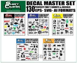 Decal Master vol. 1 /T-SHIRT DESIGN CLIP ART/ SVG EPS AI DECALS & T-SHIRTS