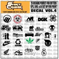 Decal Master vol. 1 /T-SHIRT DESIGN CLIP ART/ SVG EPS AI DECALS & T-SHIRTS