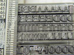 Devine Outline 24 pt Metal Type Printers Type Letterpress Type
