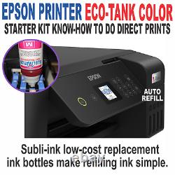 Epson Printer with Sublimation ink Heat Transfer Print Garden Flag Bundle