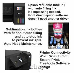 Epson Printer with Sublimation ink Heat Transfer Print Garden Flag Bundle