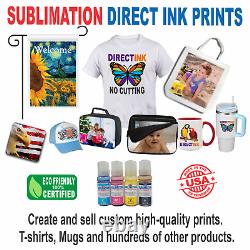 Epson Printer with Sublimation ink Heat Transfer Print Garden Flag Bundle