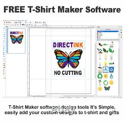 Epson Printer with Sublimation ink Heat Transfer Print Garden Flag Bundle