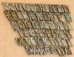 Fancy Bookbinding Brass Type 0.63 embossing gold finishing alphabet bookbinder