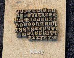 Fancy Bookbinding Brass Type set 0.22 embossing gold finishing gilding leather