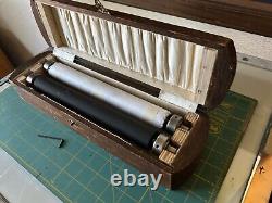 Golding #4 Letterpress 6x9 Roller Box with new rollers and trucks old Coffin BOX