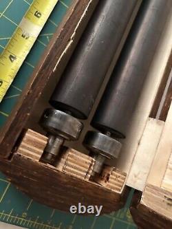 Golding #4 Letterpress 6x9 Roller Box with old rollers and trucks USED