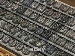 Gothic Open 18 pt Letterpress Type Vintage Metal Printing Sorts Font Fonts